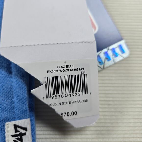 NWT '47 Golden State Warriors Flax Blue Sweatpants Women's Size Small - Picture 2 of 9